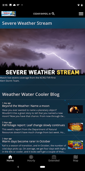 KCRG-TV9 First Alert Weather - عکس برنامه موبایلی اندروید