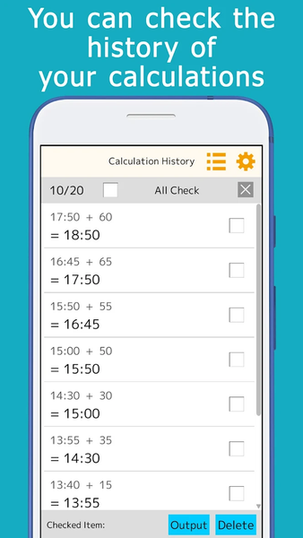 Time calculator - عکس برنامه موبایلی اندروید
