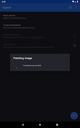Tipatch • Backup internal storage - Image screenshot of android app