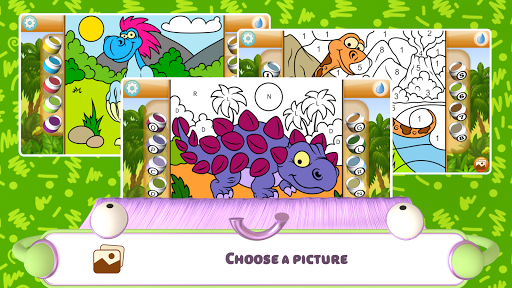 Paint by Numbers - Dinosaurs - عکس برنامه موبایلی اندروید