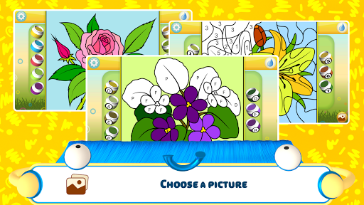 Kids Flower Color by Number - عکس برنامه موبایلی اندروید