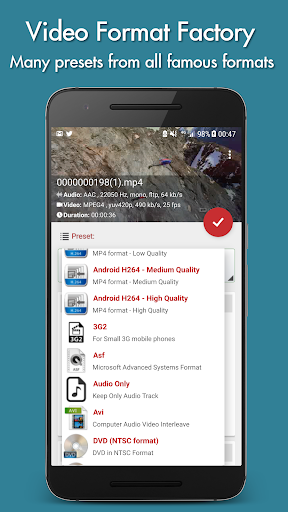 Video Format Factory - عکس برنامه موبایلی اندروید
