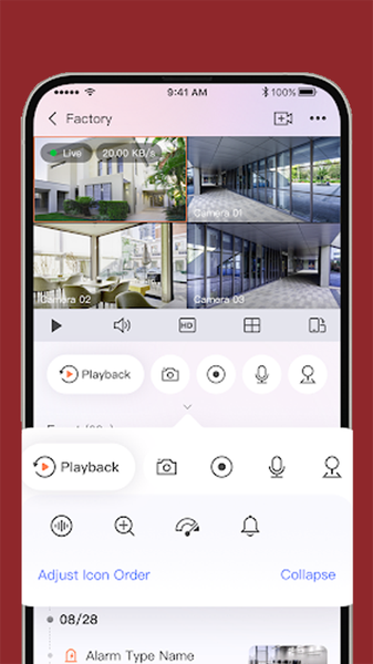 Hik-Connect Camera - Image screenshot of android app