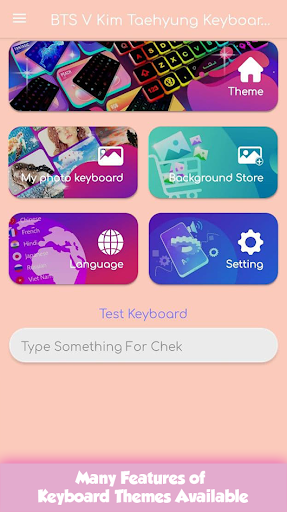 BTS V Kim Taehyung Keyboard - عکس برنامه موبایلی اندروید