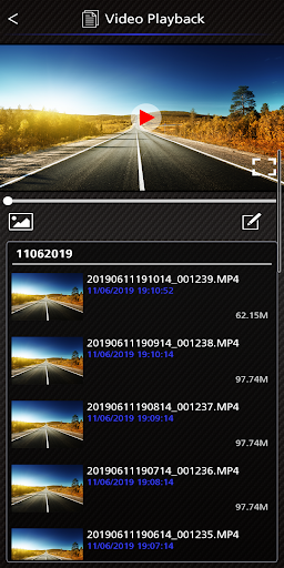 KENWOOD DASH CAM MANAGER - Image screenshot of android app