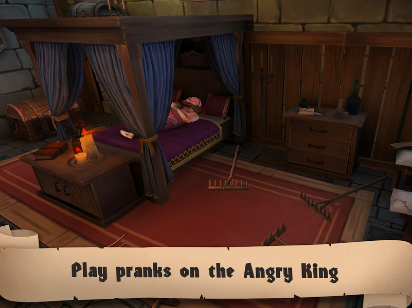 Angry King: Scary Pranks - Gameplay image of android game