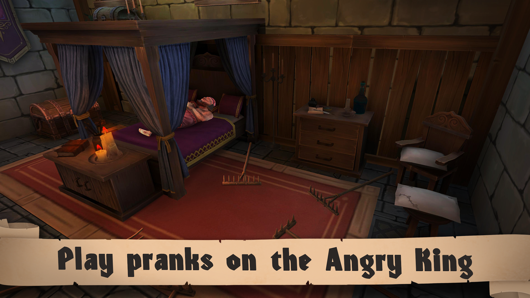 Angry King: Scary Pranks - Gameplay image of android game