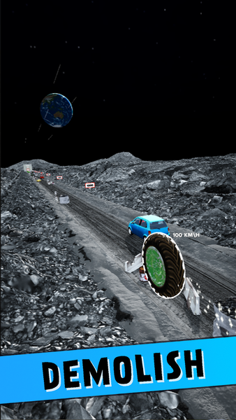 Crazy Tire - Reach the Moon - Image screenshot of android app