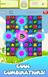 Cream Candy Rain - Match 3 Game - Gameplay image of android game