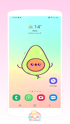 Avocado Cute wallpapers | keto kawaii backgrounds - Image screenshot of android app