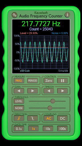 Audio Frequency Counter - Image screenshot of android app