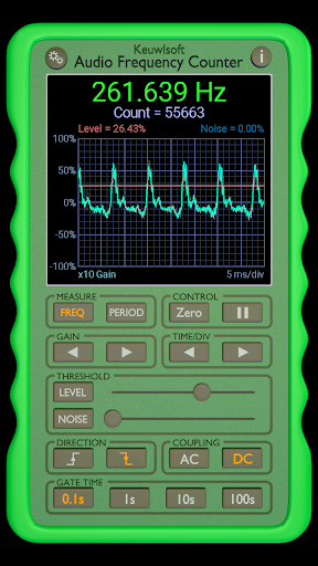 Audio Frequency Counter - Image screenshot of android app