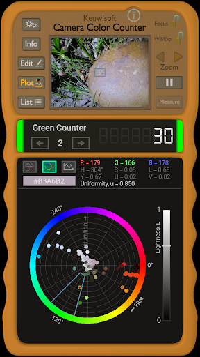 Camera Color Counter - عکس برنامه موبایلی اندروید