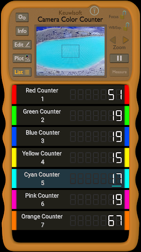 Camera Color Counter - Image screenshot of android app