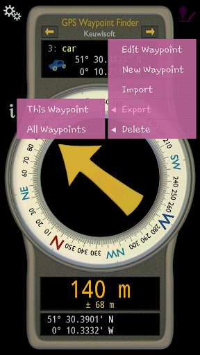 GPS Waypoint Finder - Image screenshot of android app