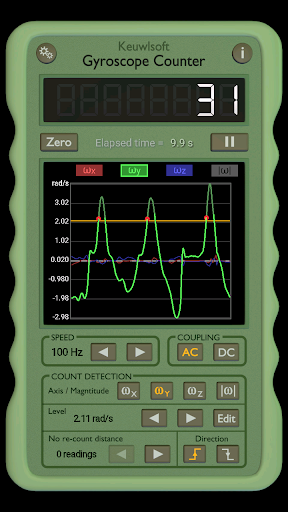 Gyroscope Counter - عکس برنامه موبایلی اندروید