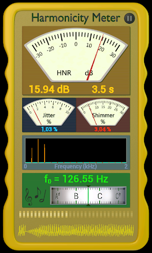 Harmonicity Meter - Image screenshot of android app