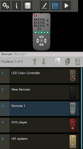 IR Remote Creator - عکس برنامه موبایلی اندروید