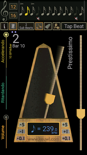 Metronome - Image screenshot of android app