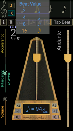 Metronome - Image screenshot of android app