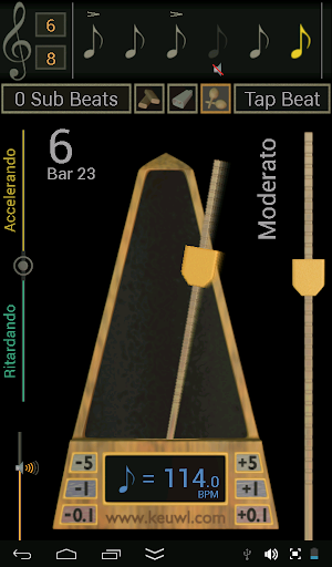 Metronome - Image screenshot of android app