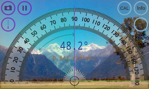 Protractor - عکس برنامه موبایلی اندروید