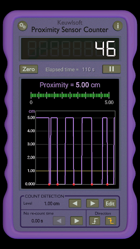 Proximity Sensor Counter - Image screenshot of android app