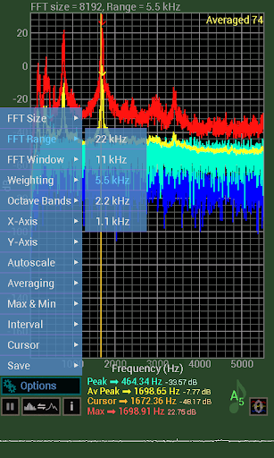 Spectrum Analyser - عکس برنامه موبایلی اندروید