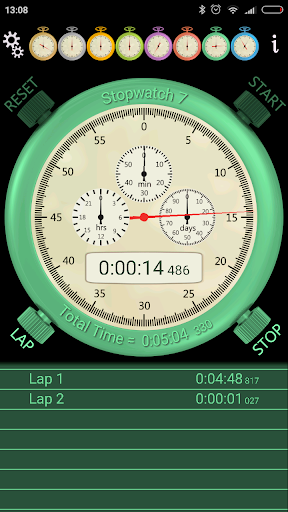 Stopwatch - عکس برنامه موبایلی اندروید
