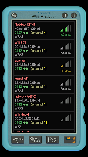 Wifi Analyser - عکس برنامه موبایلی اندروید
