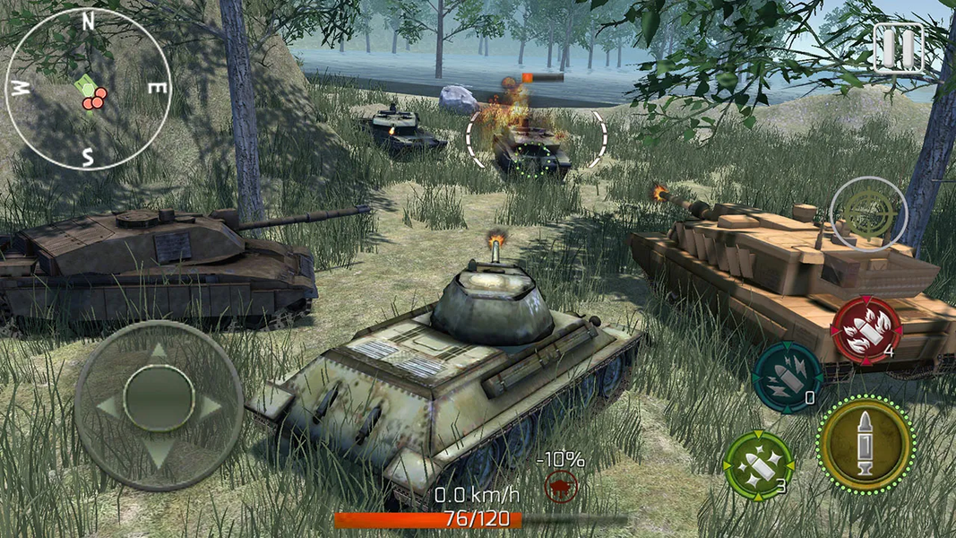 Tank War Strike 3D - Gameplay image of android game