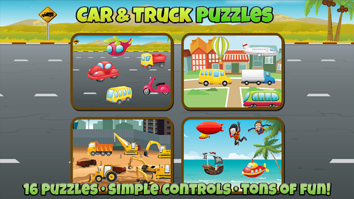 Car and Truck Puzzles For Kids - عکس بازی موبایلی اندروید