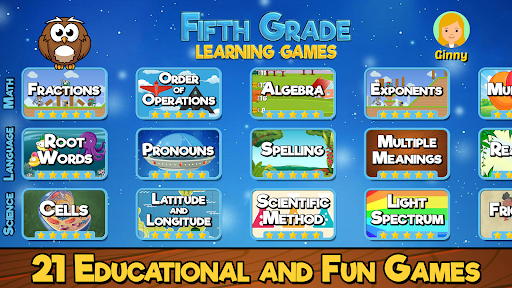 Fifth Grade Learning Games - Gameplay image of android game
