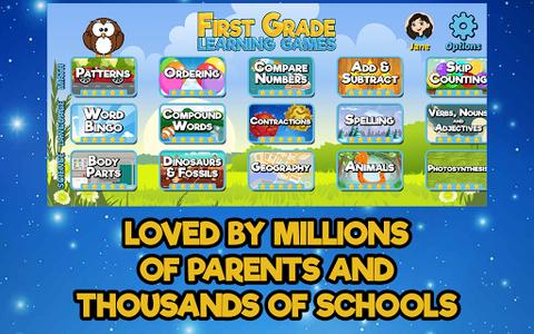 First Grade Learning Games - عکس بازی موبایلی اندروید
