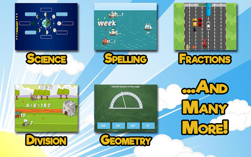 Fourth Grade Learning Games - عکس بازی موبایلی اندروید