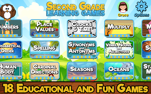 Second Grade Learning Games - عکس بازی موبایلی اندروید