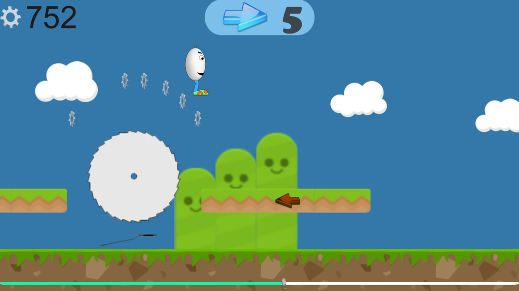 Egg Racer Adventure - Gameplay image of android game