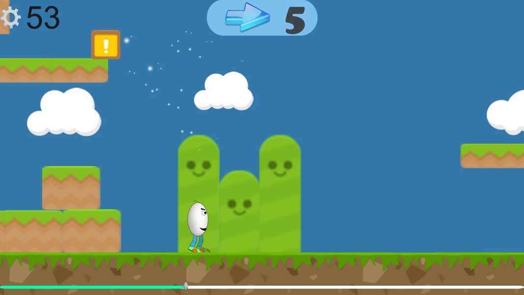 Egg Racer Adventure - Gameplay image of android game