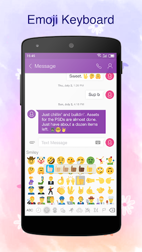 Emoji Keyboard ۱۰ - عکس برنامه موبایلی اندروید