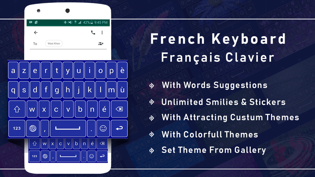 French Keyboard With Corection - عکس برنامه موبایلی اندروید
