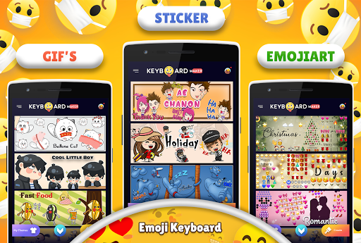 Keyboard : Emoji, Theme & Gifs - عکس برنامه موبایلی اندروید