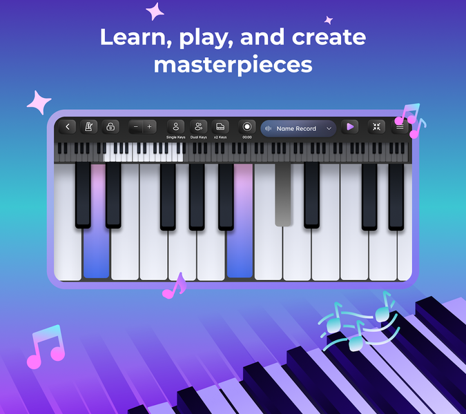 Piano Keyboard - Learn & Game - Image screenshot of android app