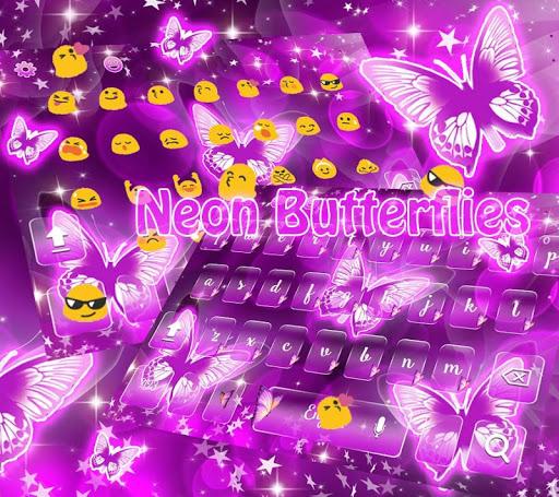 Pink Glitter Butterfly Live Wallpaper Theme - Image screenshot of android app