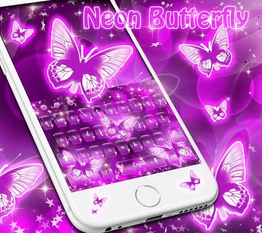 Pink Glitter Butterfly Live Wallpaper Theme - عکس برنامه موبایلی اندروید