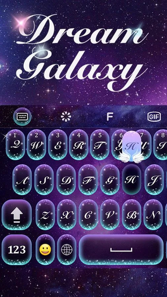Galaxy Emoji Keyboard Theme - Image screenshot of android app