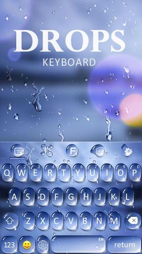 Water Drops Theme - Keyboard Theme for Android - Image screenshot of android app