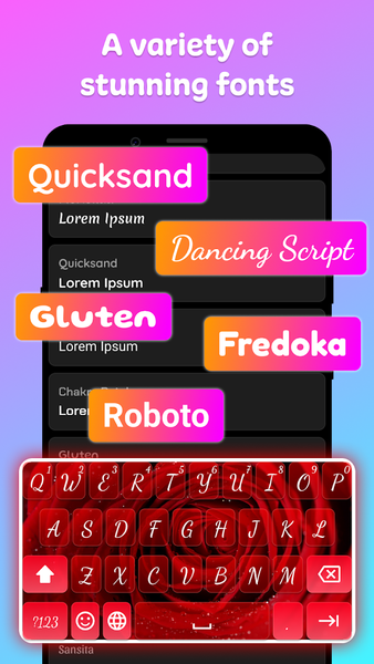 My Keyboard: Themes & Fonts - عکس برنامه موبایلی اندروید