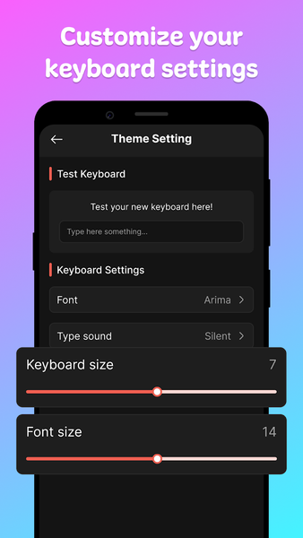 My Keyboard: Themes & Fonts - عکس برنامه موبایلی اندروید