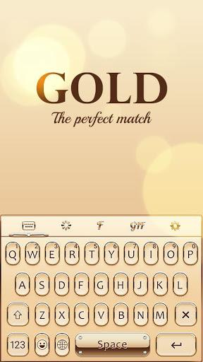 Gold Keyboard Golden Theme - عکس برنامه موبایلی اندروید