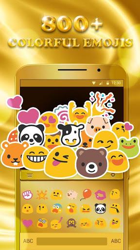 Luxury Golden Keyboard Theme for Android - عکس برنامه موبایلی اندروید